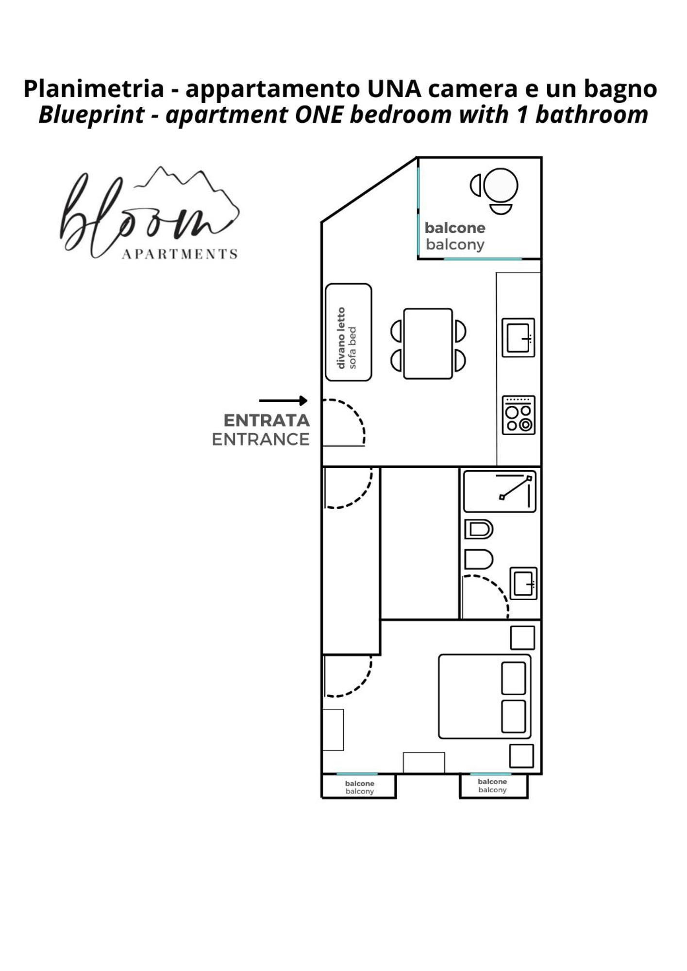 Bloom Apartments เตรนโต ภายนอก รูปภาพ