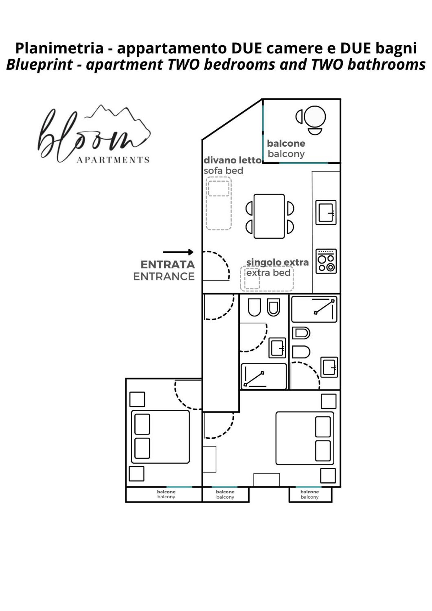Bloom Apartments เตรนโต ภายนอก รูปภาพ